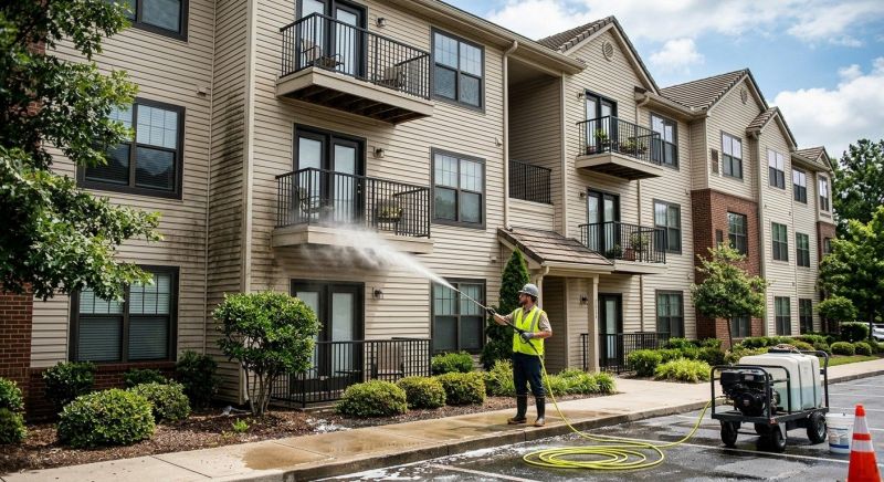 Townhouse Exterior Cleaning